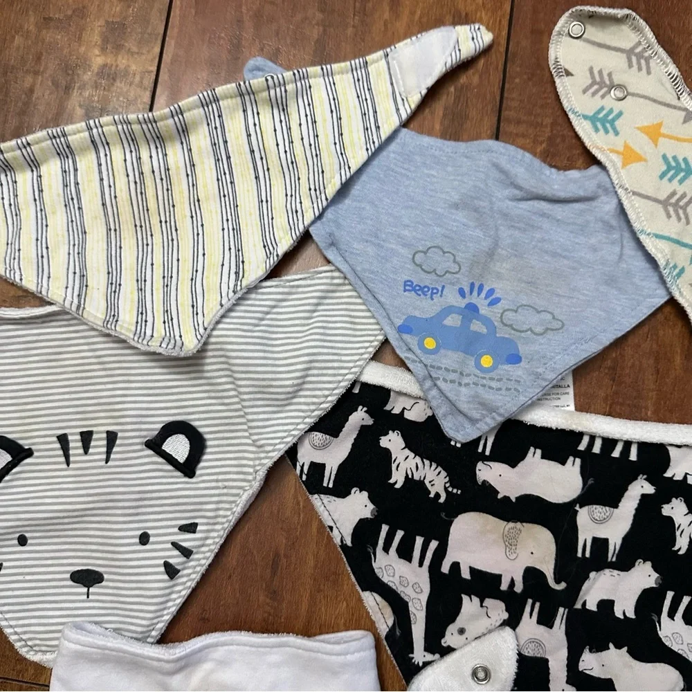 Assorted Baby Bandana handkerchief Bibs Set
